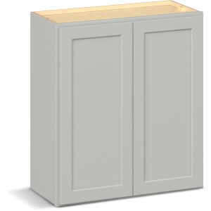 RELIABILT Parkstone II Wall Cabinet, Light Gray, 27" W, 2 Doors, Fully Assembled - 641298 | Lowe's Pro Supply